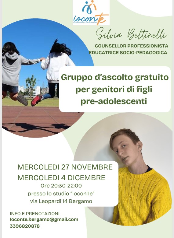 Pre-adolescenti: gruppo d'ascolto